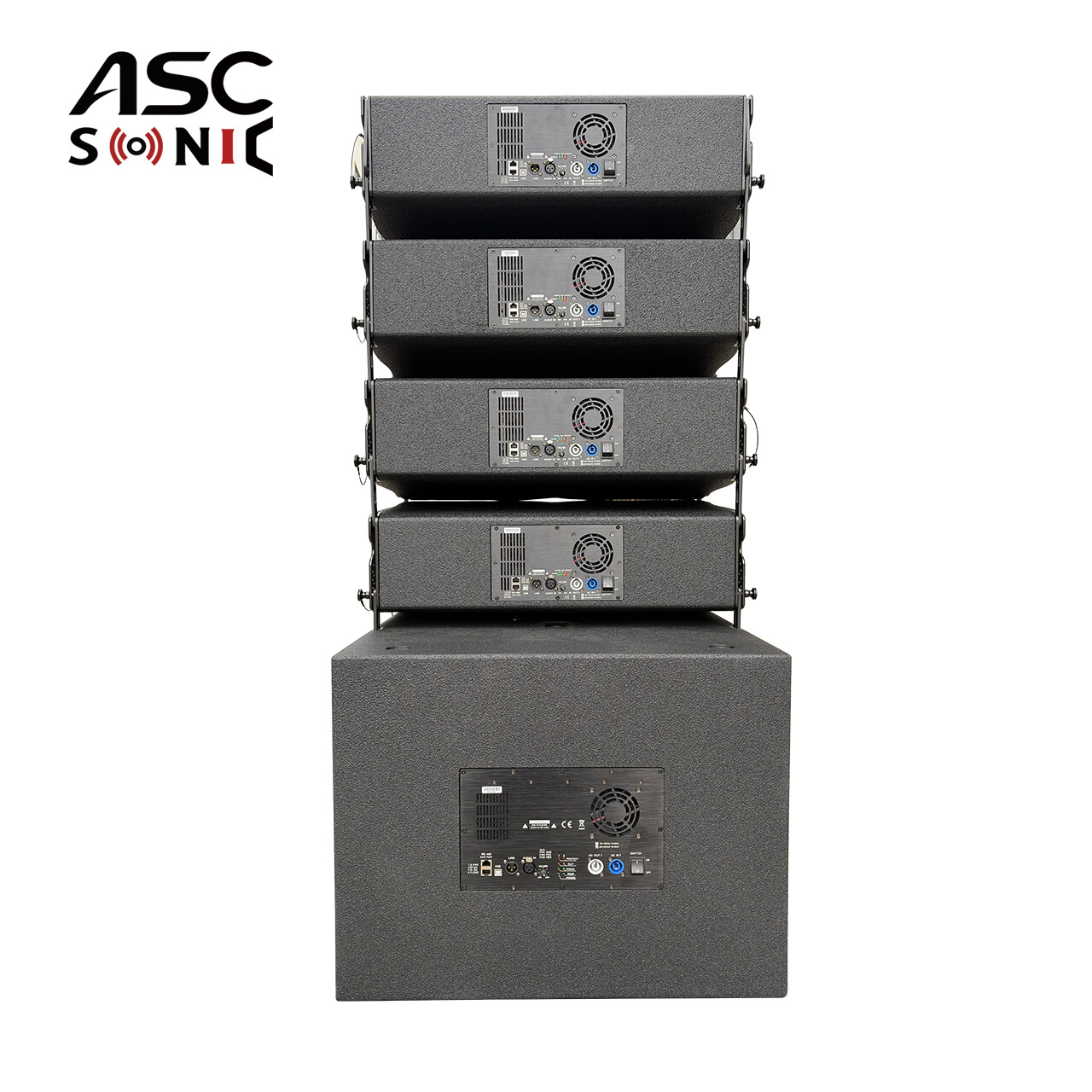 LA-208P Hệ thống PA hoạt động loa Line Array tự cấp nguồn k&eacute;p 8 inch cho &acirc;m thanh trực tiếp