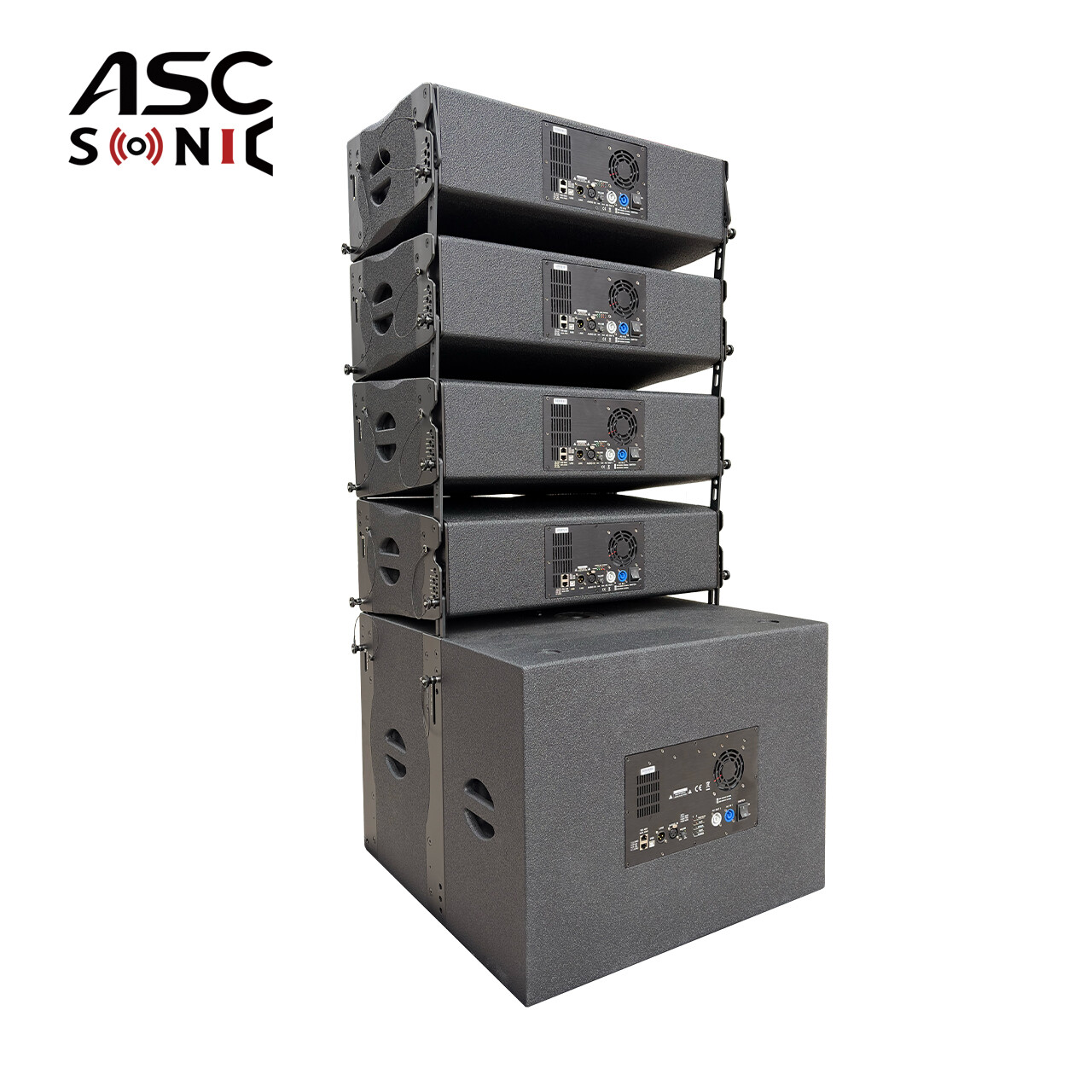 LA-208P Hệ thống PA hoạt động loa Line Array tự cấp nguồn k&eacute;p 8 inch cho &acirc;m thanh trực tiếp